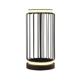 Circolo LED Cage Table Lamp In Black And White
