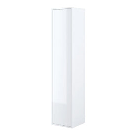 Clarion High Gloss Storage Cabinet With 1 Door In White