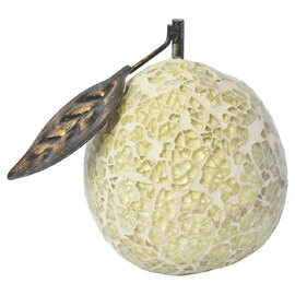 Clisson Decorative Mosaic Glass Orange Fruit In White