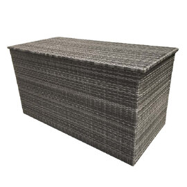 Clisson Small Rattan Outdoor Storage Box In Grey