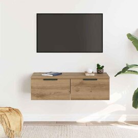 Clive Wooden TV Stand With 2 Drawer In Artisan Oak