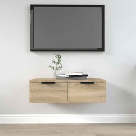 Clive Wooden TV Stand With 2 Drawer In Sonoma Oak