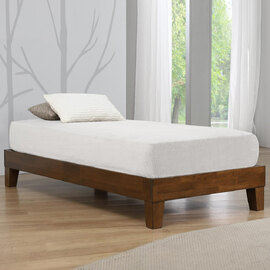Cohasset Wooden Platform Single Bed In Rustic Oak
