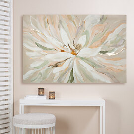 Colindale Canvas Flower Wall Art In Multicoloured