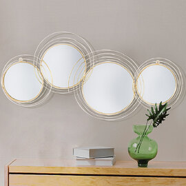 Colindale Metal Mirror In Gold