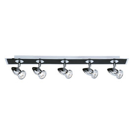 Comet 5 Light Bar Spotlight In Chrome And Matt Black