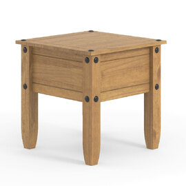 Consett Wooden Square Lamp Table In Oak