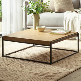 Corbin Wooden Square Coffee Table - Light Oak