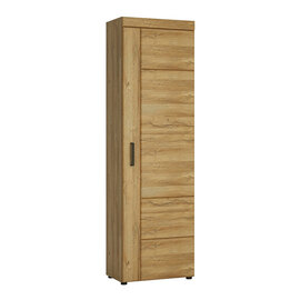Corco Wooden Tall Right Handed Storage Cabinet In Grandson Oak