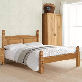 Corina Wooden Low End Single Bed In Pine
