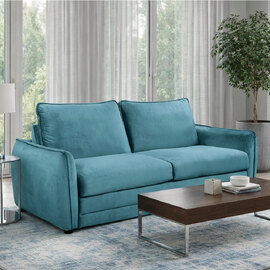 Cormex Fabric Sofa Bed in Ocean Blue