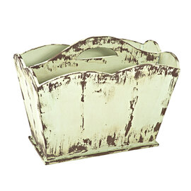 Corsicana Wooden Magazine Rack In Vintage Look