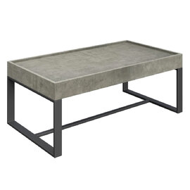 Coruna Wooden Coffee Table In Concrete Effect