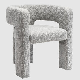 Cresco Fabric Occasional Chair In Dove