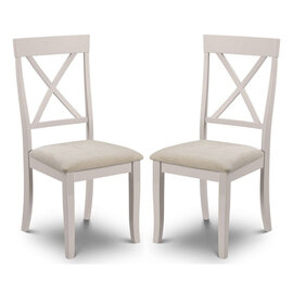 Dagan Elephant Grey Wooden Dining Chairs In Pair
