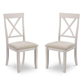 Dagan Grey Wooden Dining Chairs in Pair