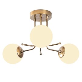 Daisy 3 Light Metal Ceiling Light in Gold