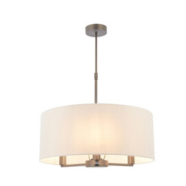 Daley Large Wall Hung 3 Pendant Light In Antique Bronze