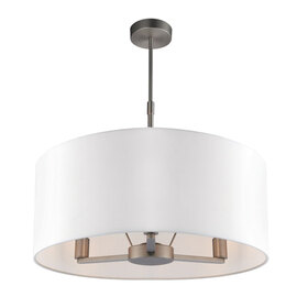 Daley Large Wall Hung 3 Pendant Light In Matt Nickel