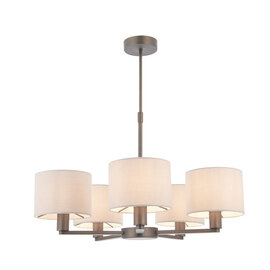 Daley Wall Hung 5 Pendant Light In Antique Bronze