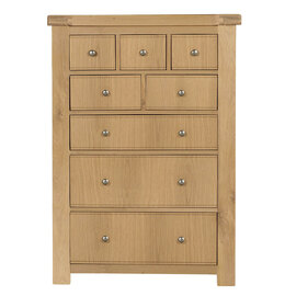 Danville Wooden Chest Of 8 Drawers Tall In Oak