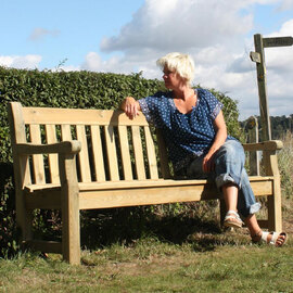 Darko Garden Wooden 4 Seater Seating Bench in Green Pine