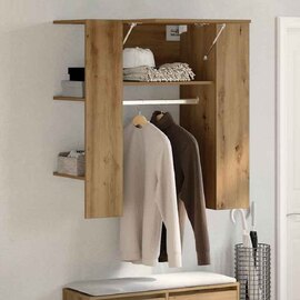 Deion Wooden Hallway Storage Cabinet In Artisan Oak