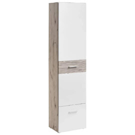 Deland Wooden Hallway Cabinet With 2 Doors In White And Oak