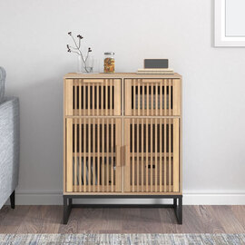 Delicia Wooden Sideboard With 2 Doors In Brown