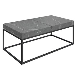 Delmar Wooden Coffee Table In Grey Marble Effect
