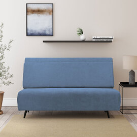 Derano Fabric Sofa Bed in Blue