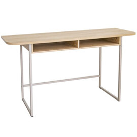 Deridder Wooden Rectangular Console Table In Oak