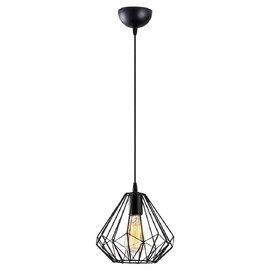 Diamond Small Metal Ceiling Pendant Light in Black
