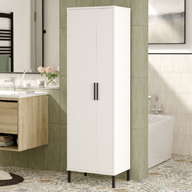 Diavo Wooden Hallway Cabinet With 2 Doors In White