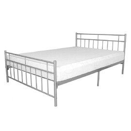 Dieppe Metal Single Bed In Silver