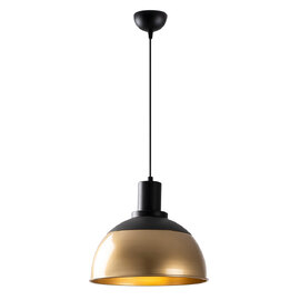 Dodo Metal Ceiling Pendant Light in Black and Vintage