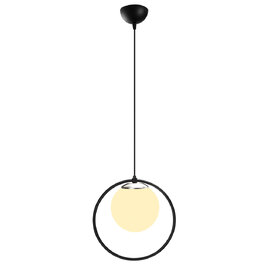 Dolunay Metal Ceiling Pendant Light in Black and White