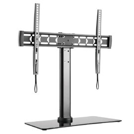 Dorzano 32'' to 55'' Metal Swivel TV Stand in Black