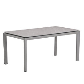 Draper Small Stone Rectangular Garden Dining Table In Sand