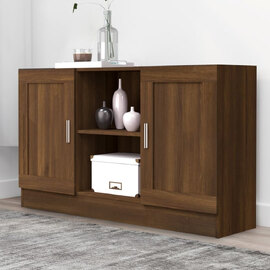 Dubuque Wooden Storage Cabinet With 2 Doors - Brown Oak