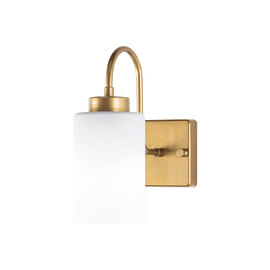 Duzsuz Metal Wall Light in White and Gold