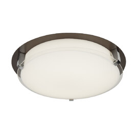 Edinburgh LED Opal Glass Flush Light In Brown
