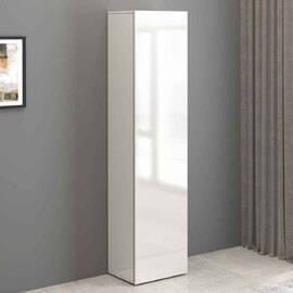 Eindhoven High Gloss Storage Cabinet With 1 Door In White