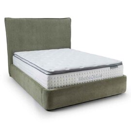 Eldora Fabric Ottoman Storage Double Bed in Green