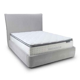 Eldora Fabric Ottoman Storage Double Bed in Natural