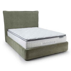 Eldora Fabric Ottoman Storage King Size Bed in Green