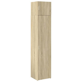 Ellery 45cm Slim Wooden Storage Cabinet with 2 Doors in Sonoma Oak