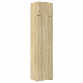 Ellery 50cm Slim Wooden Storage Cabinet with 2 Doors in Sonoma Oak