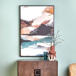 Elmiron Canvas Abstract Wall Art in Multicolour