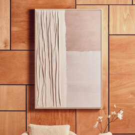 Elmiron Canvas Abstract Wall Art in Neutral Tones